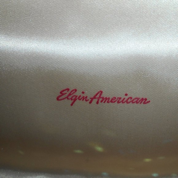 Vintage Elgin American Multi-Tier Aurora Borealis Necklace & Clip-On Earrings - Picture 8 of 10